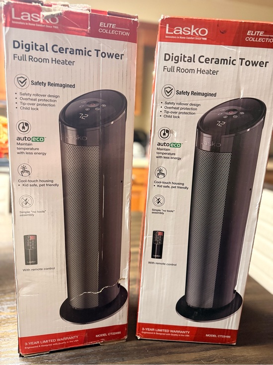 Other - Lasko Digital Ceramic Tower Heater in Black